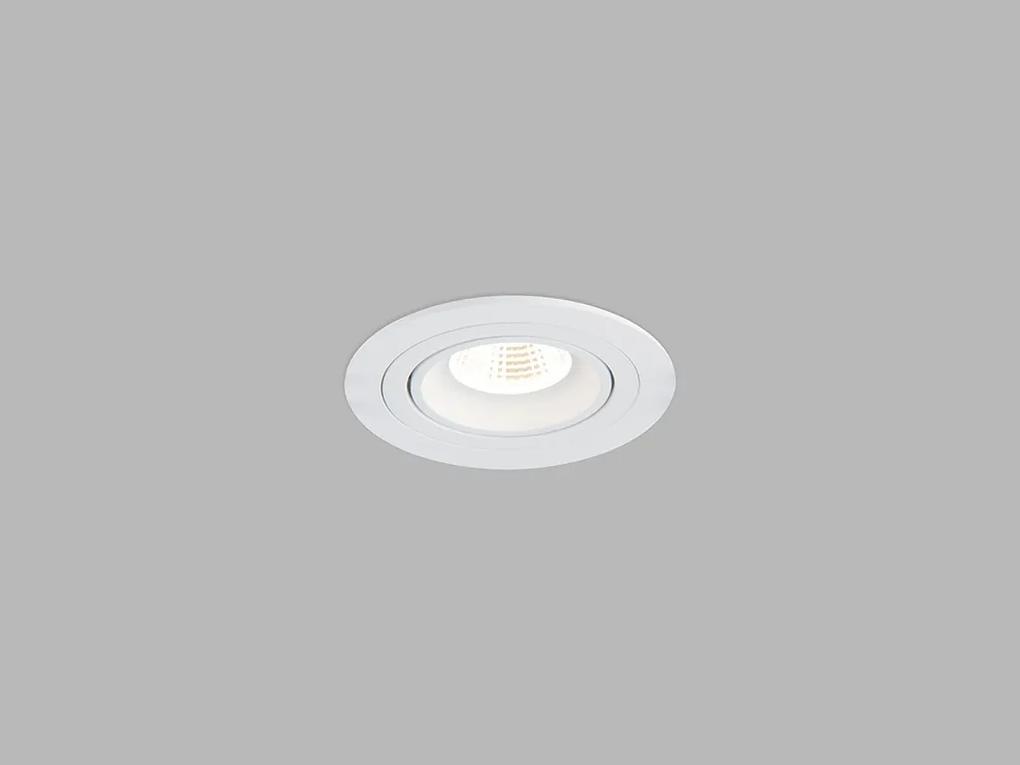 LED2 Zápustné stropné LED osvetlenie 191N, 6W, teplá biela, okrúhle, biele