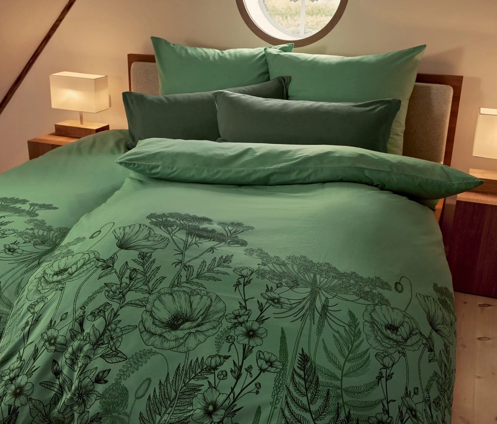 Džersejové obliečky na vankúš, 2 ks, zelené