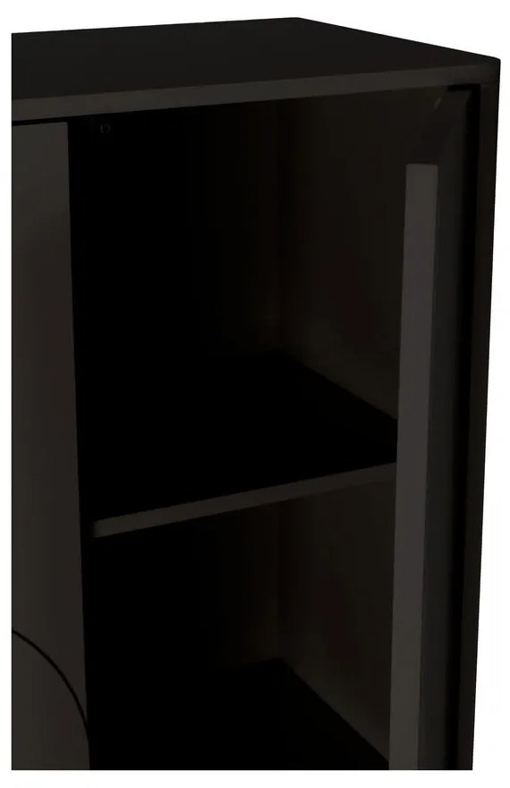 Čierna skrinka 80x130x40 cm Solei – MOME