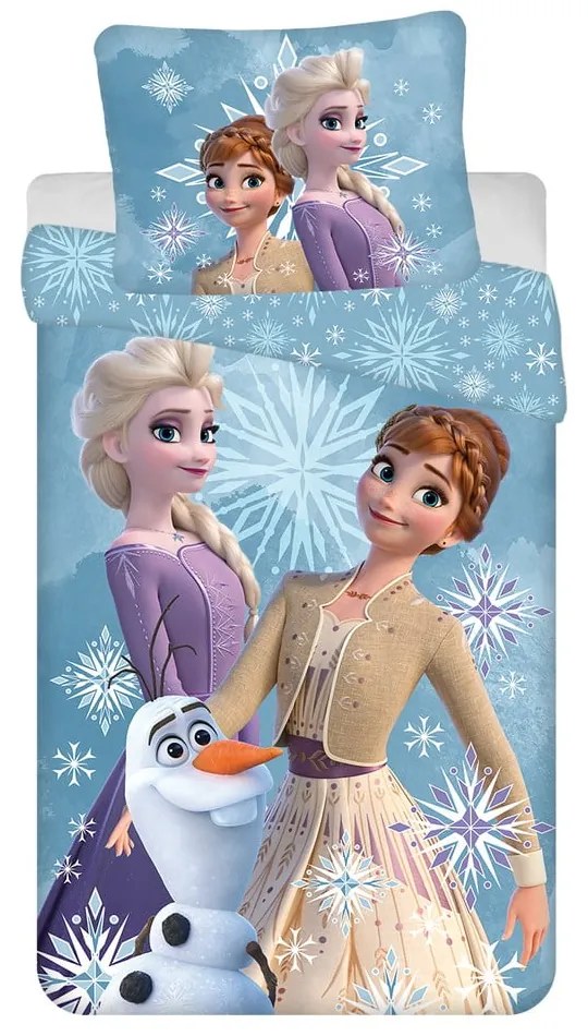 Bavlnené detské obliečky na jednolôžko 140x200 cm Frozen – Jerry Fabrics