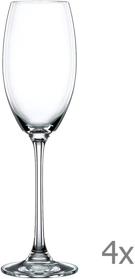 Sada 4 pohárov na šampanské z krištáľového skla Nachtmann Vivendi Premium Champagne Flute Set, 272 ml