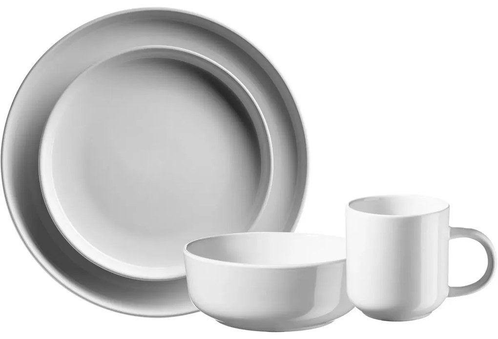 Mäser 16-dielna jedálenská súprava ALENIA, biela