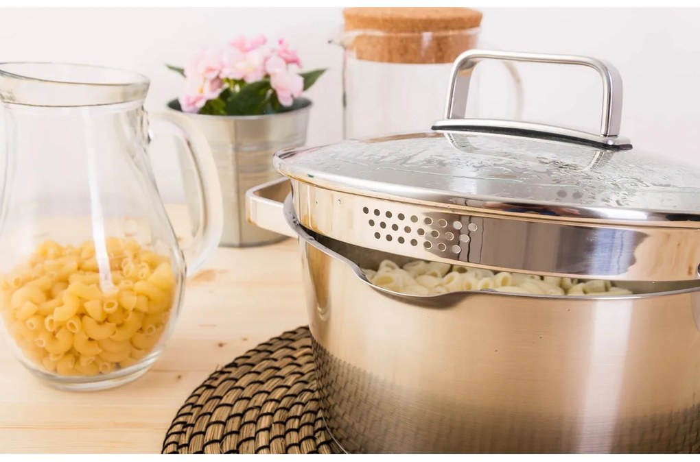 Hrniec G21 Gourmet Magic s cedidlom 28 cm s pokrievkou nerez 60022152