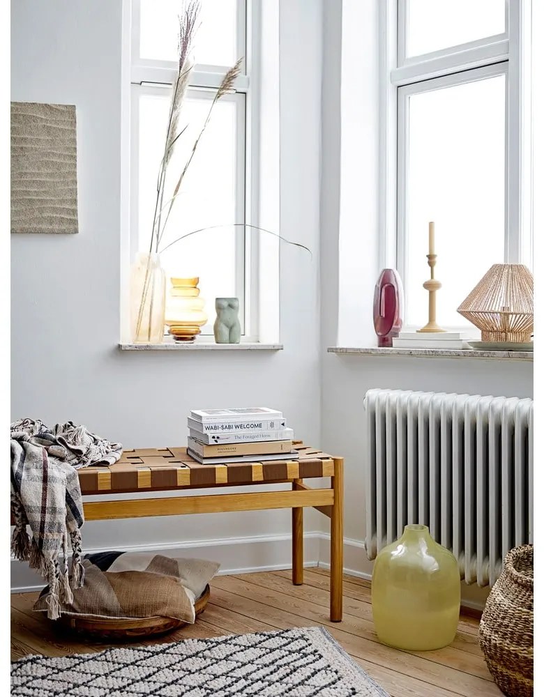 Sivozelená váza z terakoty Bloomingville Emeli, výška 16 cm