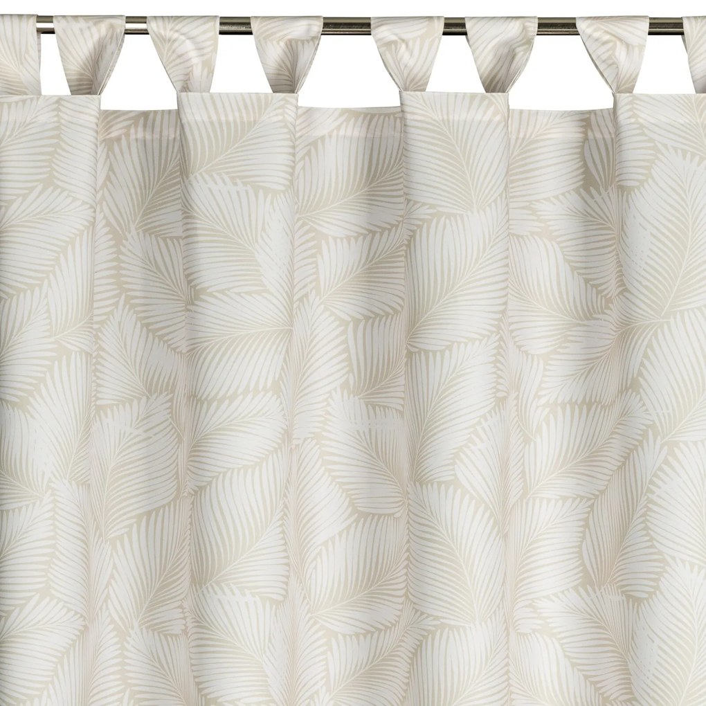 ZÁHRADNÝ VODEODOLNÝ ZÁVES NA PÚTKACH GARDEN 155X220 CM LISTY