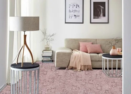 Koberce Breno Metrážny koberec BOSSANOVA 62, šíře role 400 cm, ružová