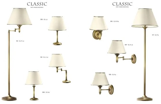 Jupiter 509 CL L p - Stolné svietidlo CLASSIC E27/60W/230V