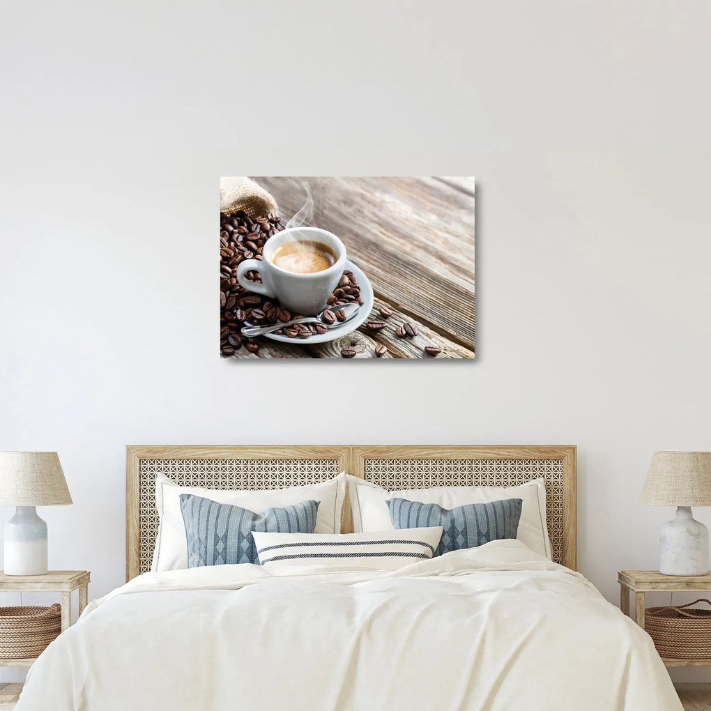 Sklenený obraz - Espresso (70x50 cm)