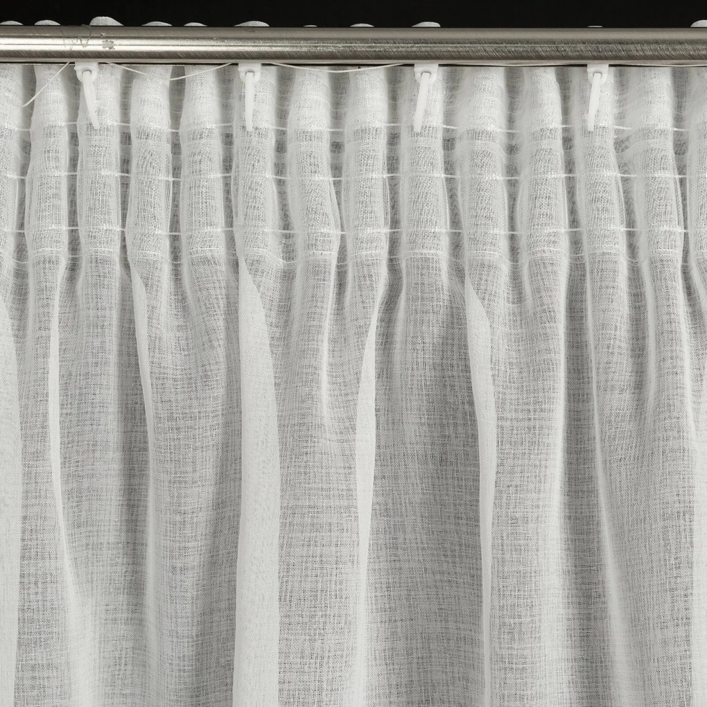 ZÁCLONA NA PÁSKE KLEO 350X270 CM BIELA