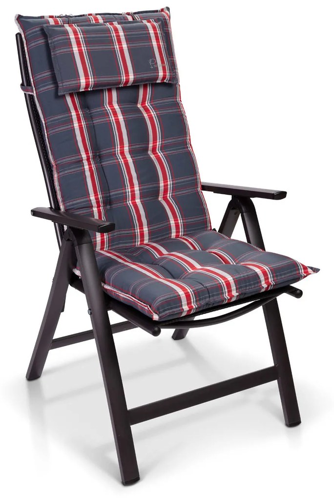 Blumfeldt Sylt, čalúnená podložka, podložka na stoličku, podložka na vyššie polohovacie kreslo, vankúš, polyester, 50 × 120 × 9 cm