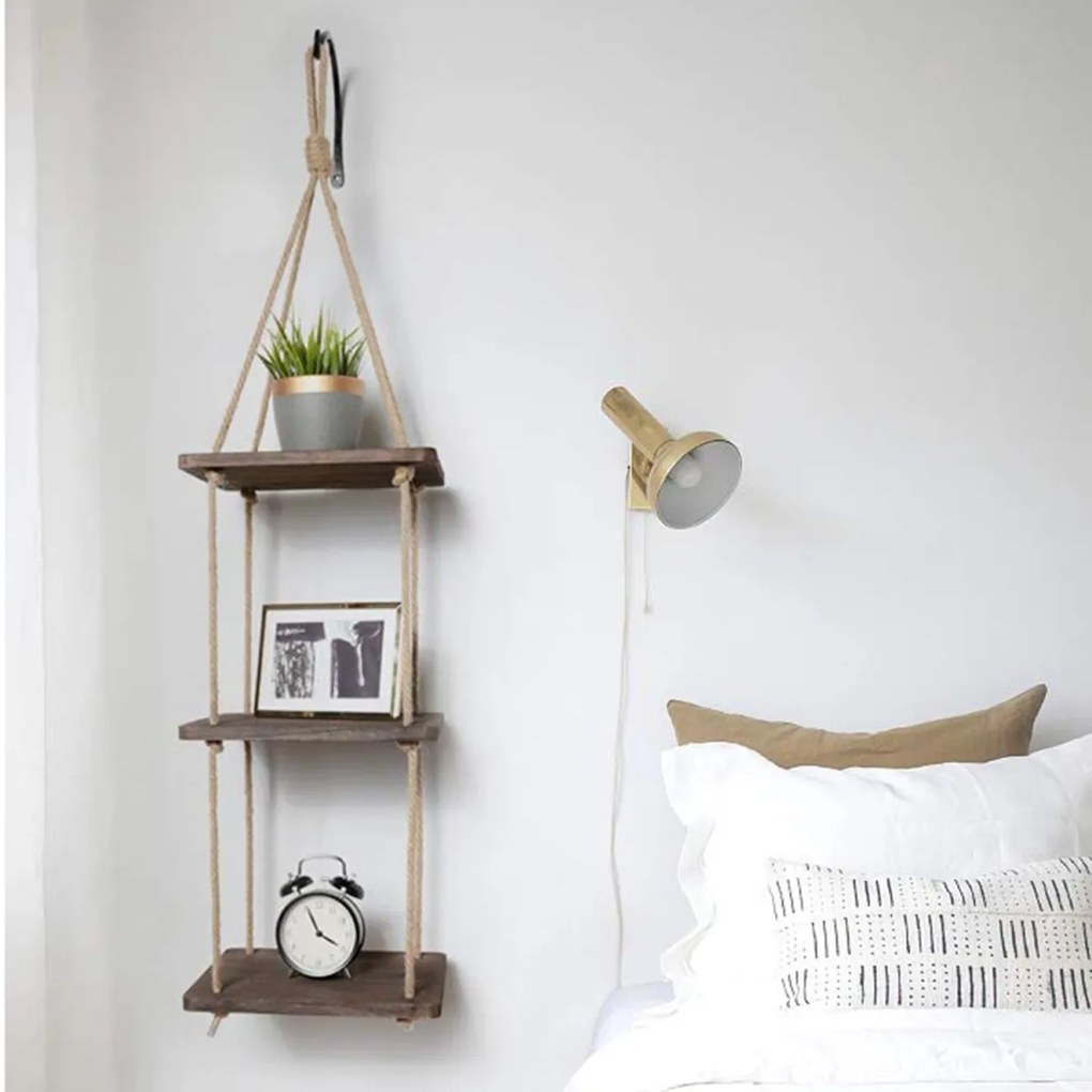 Závesný policový rebrík MOANA orech