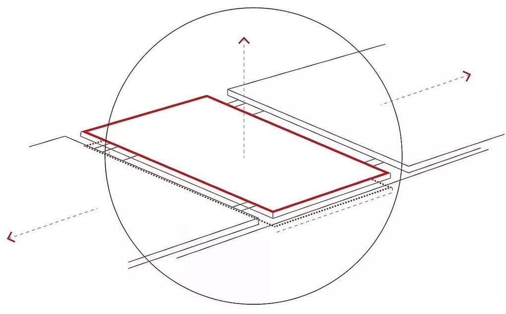 Rozkládací jídelní stůl Apollo 120/160 cm bílý mramor/černý