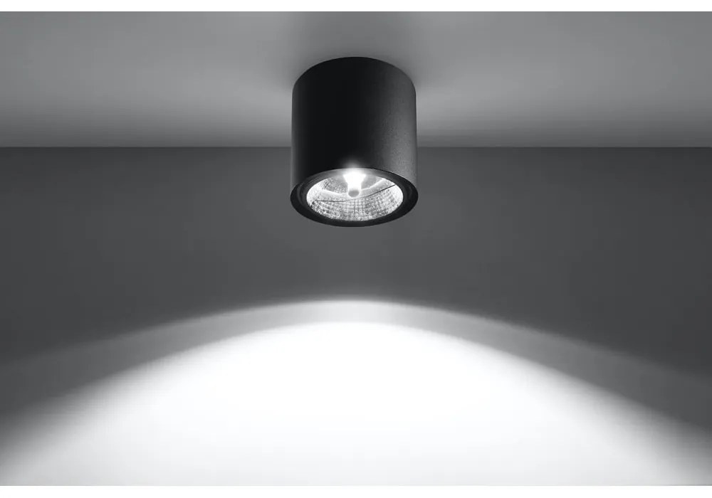 Čierne stropné svietidlo Nice Lamps Luigi