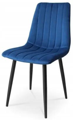 Sammer Moderné stoličky do jedálne v modrej farbe LR2023 Aksamit modra