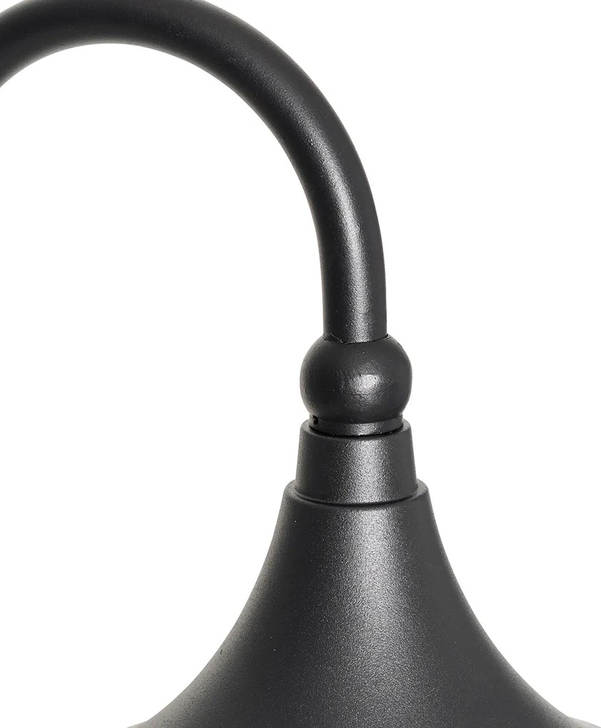 Inteligentná vonkajšia lampa čierna 125 cm IP44 vrátane Wifi A60 - Daphne