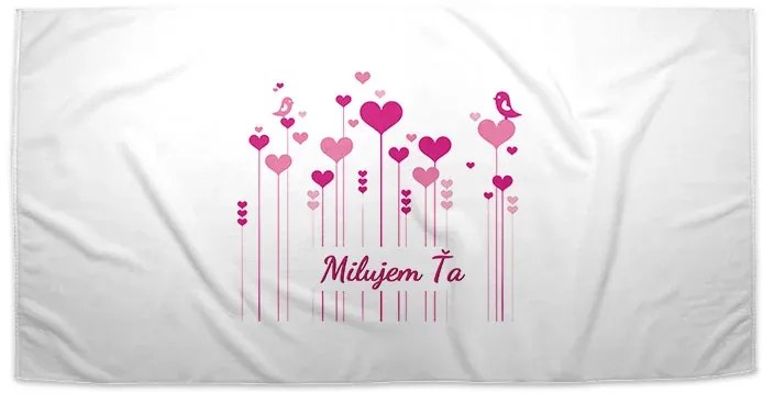 Sablio Uterák Milujem ťa - 70x140 cm