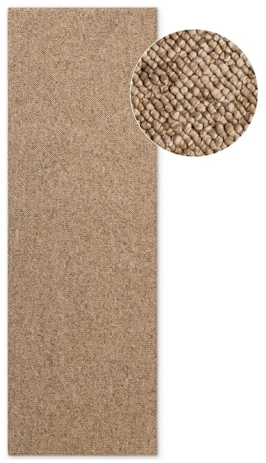 Svetlohnedý prateľný behúň 80x240 cm Rocco Caramel – Elle Decoration