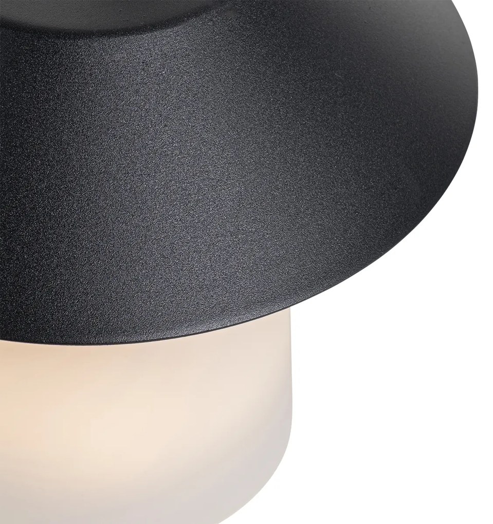 Stolná lampa čierna vrátane LED 3-stupňový stmievač nabíjateľná - Ivan