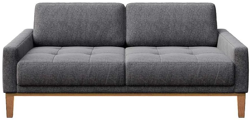 2-miestna pohovka „Musso Dark Grey Quilted", 173 x 94 x 76 cm