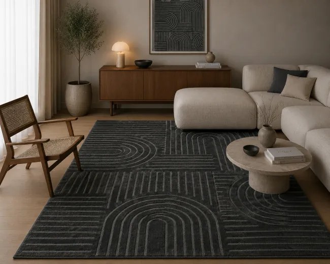 Koberec ZEN GARDEN 2405 tmavosivý
