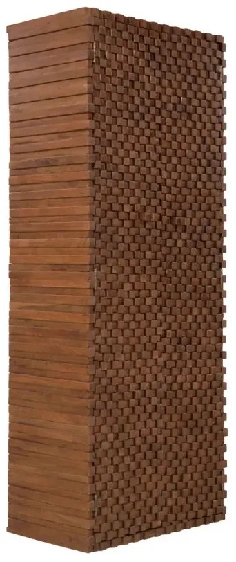 furniture-nabytek.cz - Masívna šatní skriňa Abadi z akáciového a mangového dreva, lakovaná, hnedá – 75×44×190 cm