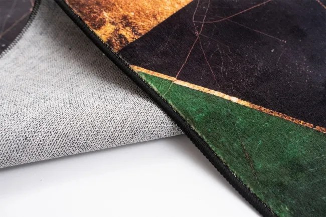 Protišmykový koberec NOVO mramor / zelený