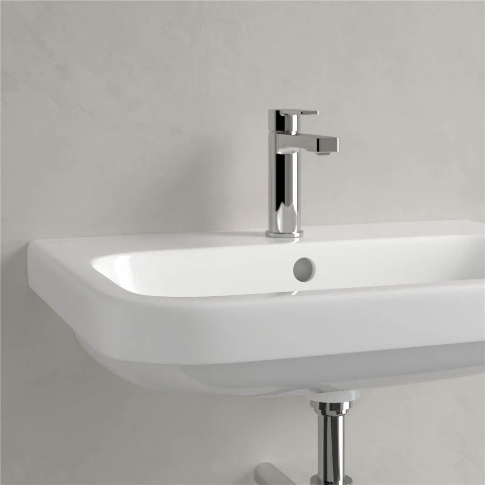 VILLEROY & BOCH Architectura závesné umývadlo s otvorom (spodná strana brúsená), s prepadom, 650 x 470 mm, biela alpská, 4188KG01