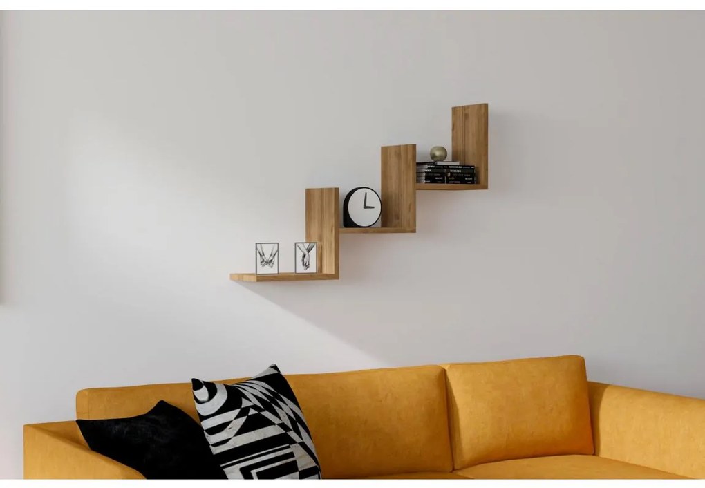 Nástenná polica MIST 60x90 cm hnedá