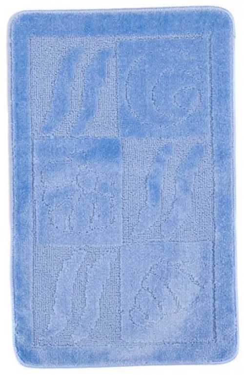 Kúpeľňová predložka 1107 modrá, Velikosti 50x80cm