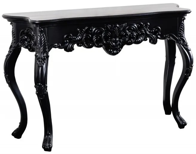 (3557) VENICE konzolový stolík čierny matný 110 cm
