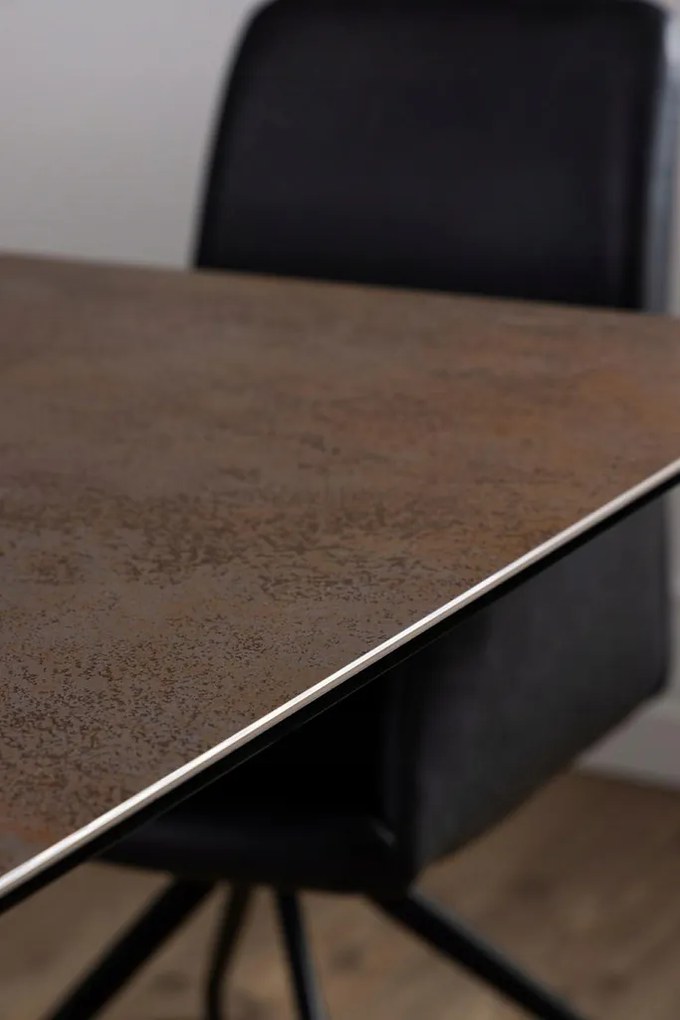 Jedálenský rozkladací stôl Irwine 200/240 cm hnedý/čierny