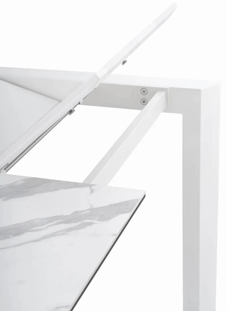 Rozkladací stôl sallie 140 (200) x 90 cm biely MUZZA
