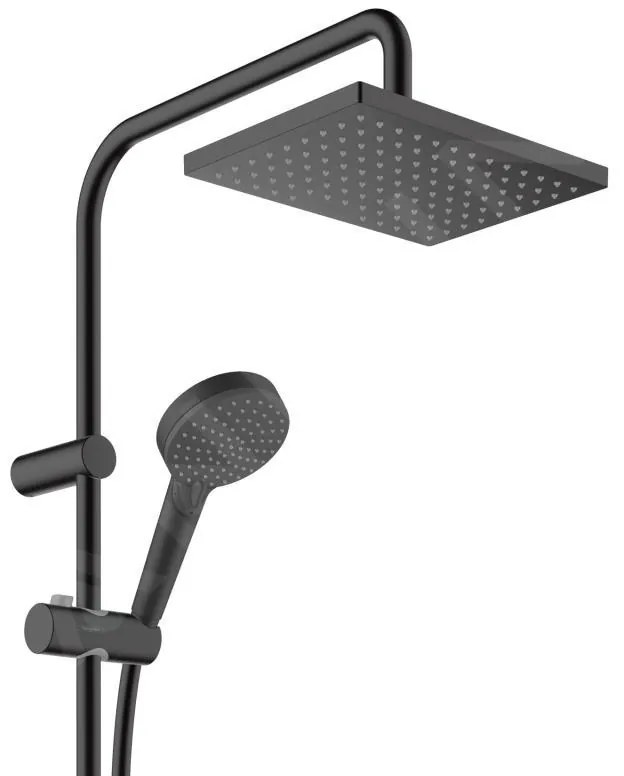 Hansgrohe Vernis Shape, Sprchový systém 230 1jet EcoSmart s termostatom, čierna matná, HAN-26097670