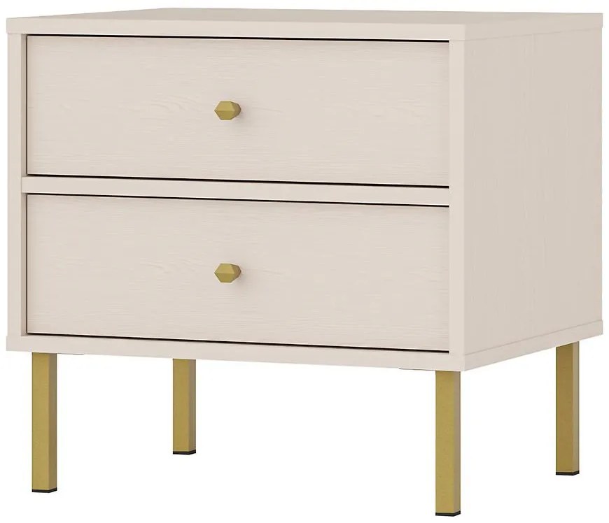 Nočný Stolík Tokyo 2 2S pieskovo béžová 801