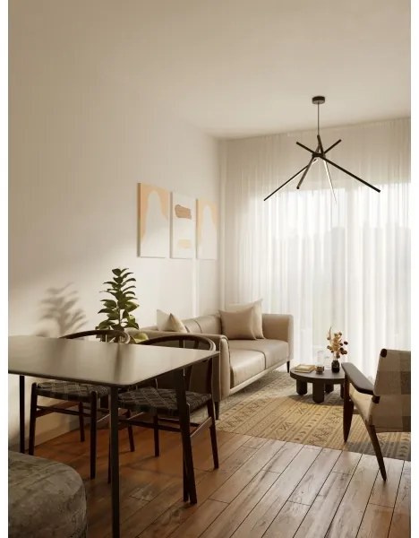 MAXLIGHT P0412 - LED Luster na lanku SPIDER LED/33W/230V čierna