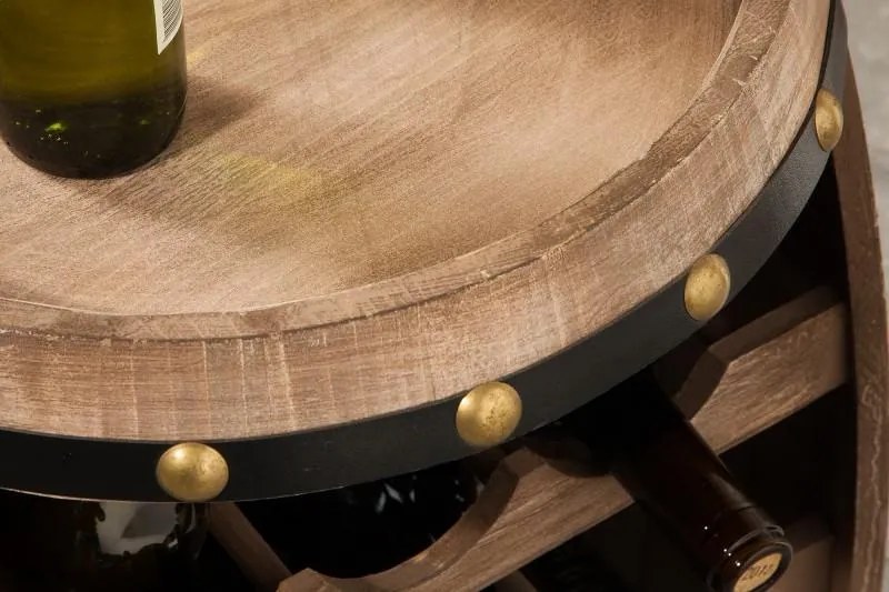 Invicta Interior - Elegantný stojan na víno BODEGA 60 cm, borovica, prírodný