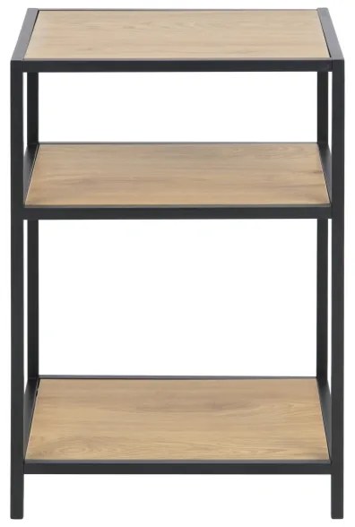Nočný stolík SARON dub/čierna