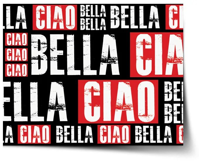 Sablio Plagát La Casa de Papel Professor or Bella Ciao motív 2 - 90x60 cm