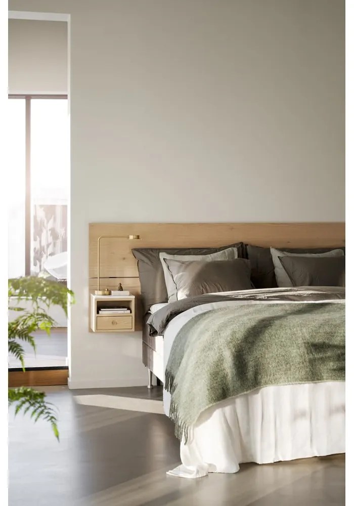 Čelo postele z dubového dreva v prírodnej farbe 240x79 cm Whitmore – Rowico