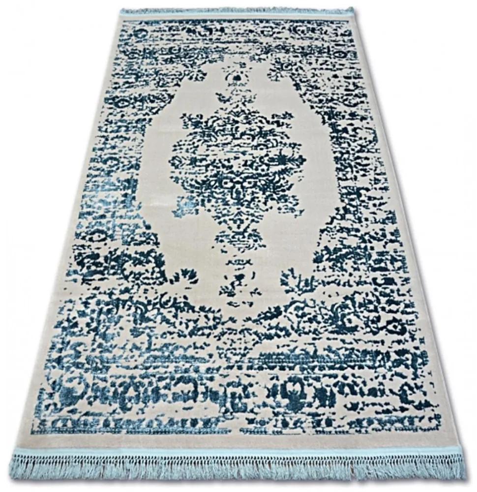 Luxusný kusový koberec akryl Bond modrý 100x300cm