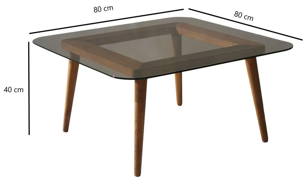 Konferenčný stolík Smart bronzový