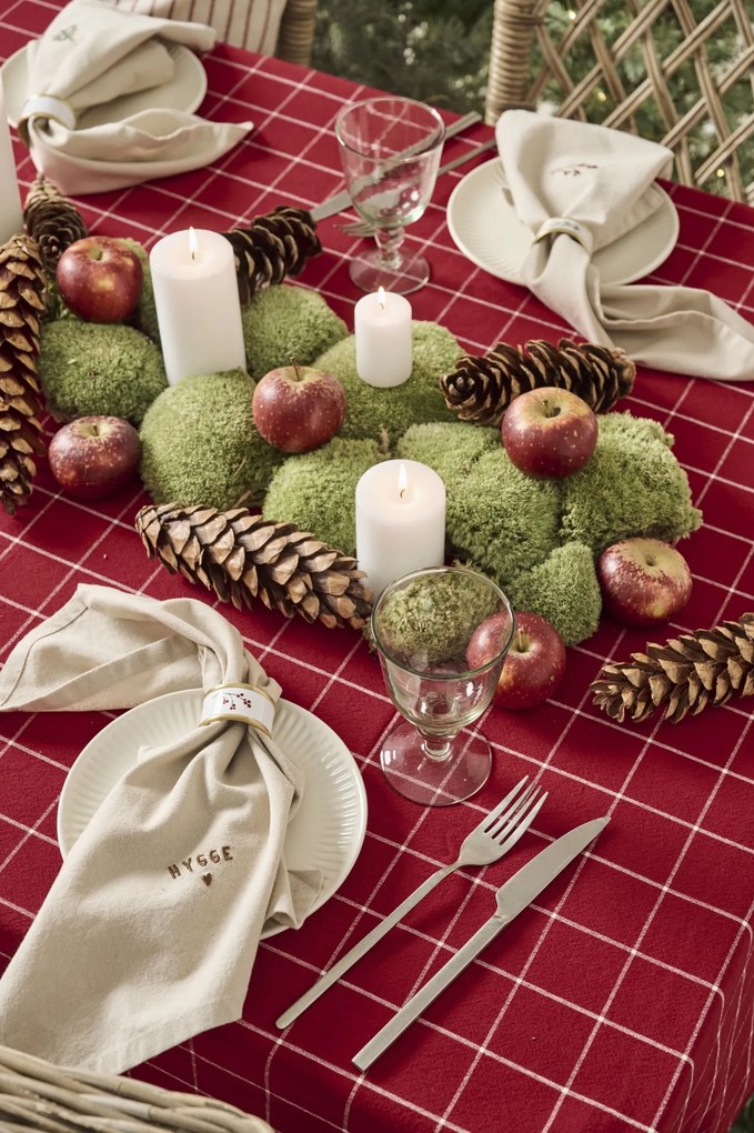 Ib Laursen Bavlnený obrus Silja Large Checks 150 × 250 cm