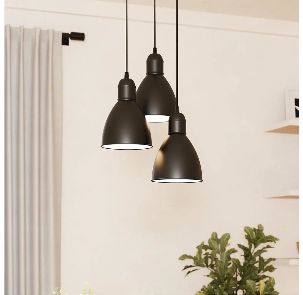 Eglo 49465 - Stropný luster PRIDDY 3xE27/60W/230V