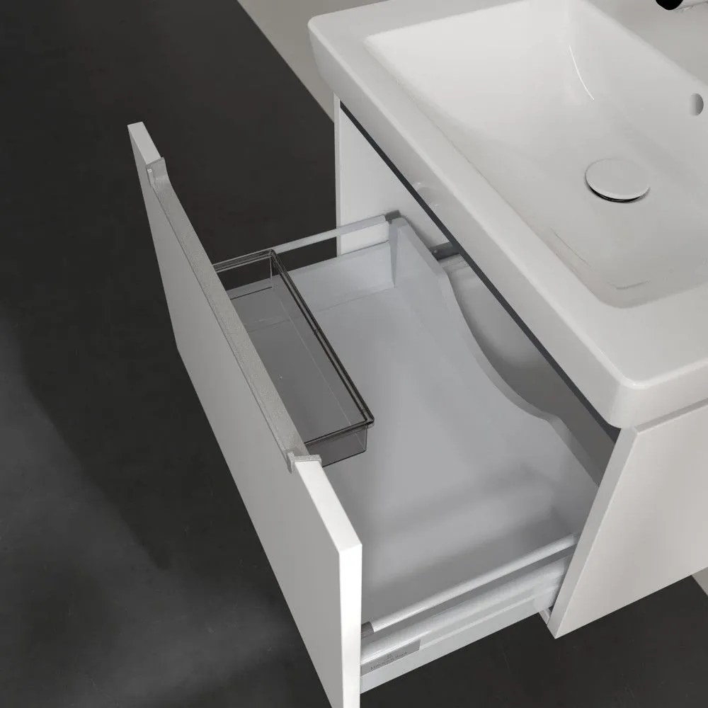 VILLEROY & BOCH Subway 2.0 závesná skrinka pod umývadlo, 1 zásuvka, 637 x 454 x 420 mm, White Matt, A68800MS