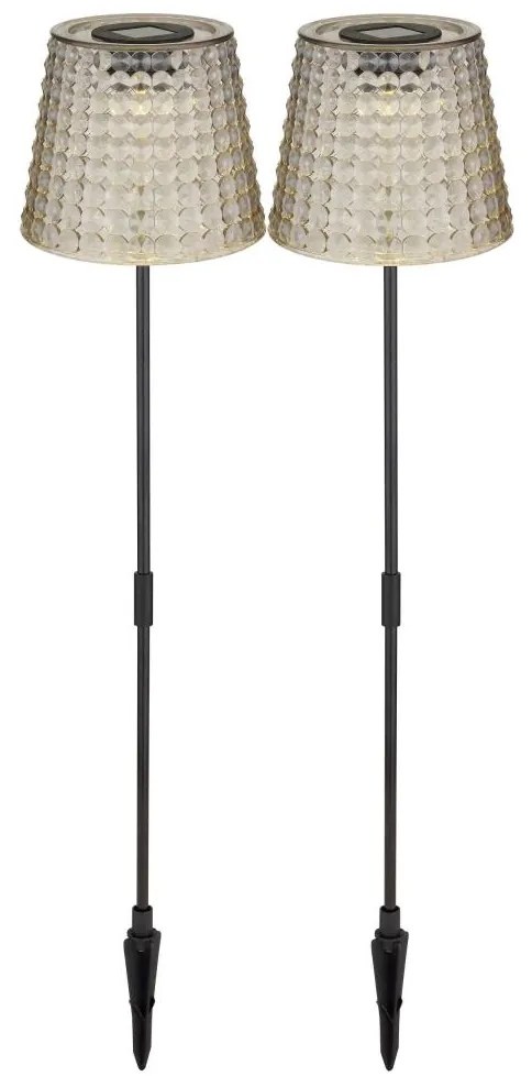 Globo 36635-2S - SADA 2x LED Solárne svietidlo SOLAR LED/0,06W/3V IP44 šedá