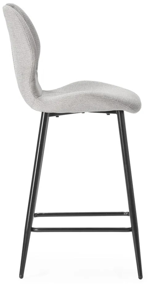 Béžové čalúnené barové stoličky v súprave 2 ks (výška sedadla 65 cm) Muli – Marckeric