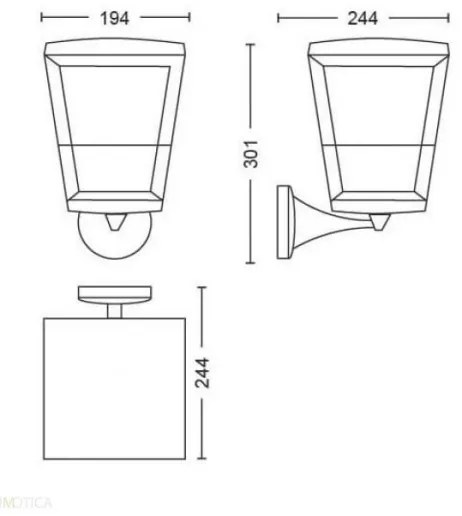 Philips 17439/30/P7-LED RGBW Vonkajšie svietidlo Hue ECONIC LED/15W/230V IP44