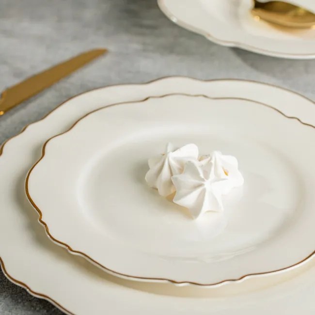 Dezertný tanier ELORIA biely 763670