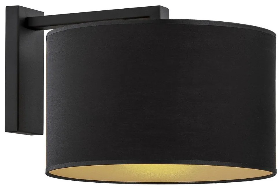 Argon 4340 - Nástenná lampa KARIN 1xE27/15W/230V čierna