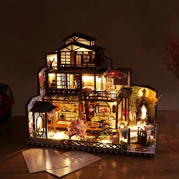 2Kids Toys - Miniatúrny dom Honosná sakurová vila 2xAAA